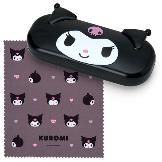 Sanrio Kuromi Face Shaped Glasses Case