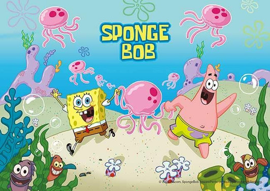 Jigsaw Puzzle SpongeBob and Patrick (108 Pieces)