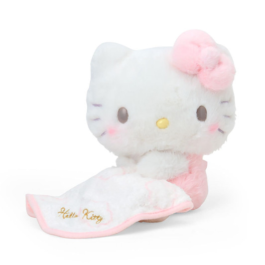 Sanrio Hello Kitty Plush Toy Sleeping On White Fluffy Cloud 575569