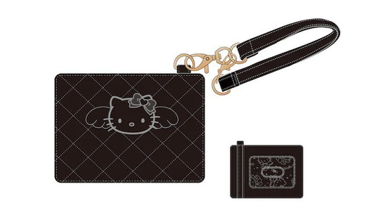 TCP Hello Kitty Quilted Pass Case Black