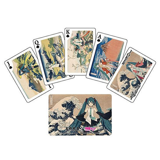 Katsushika Hokusai x Hatsune Miku Playing Cards