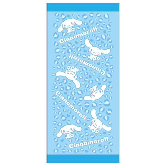 T's Factory Sanrio Leopard Print Face Towel Cinnamoroll