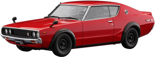 Hasegawa 1/24 Nissan Skyline 2000GT-R (KPGC110) Red Color (Kenmeri) Plastic Model