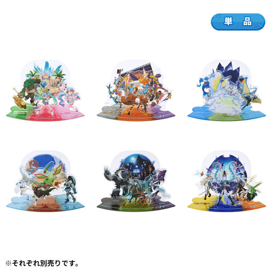 Pokemon Center Original Connectable Acrylic Stand Collection PokeMiku 18 Harmony Stage