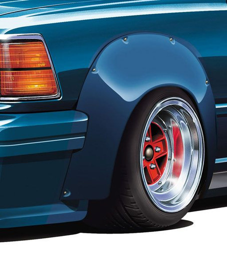 Aoshima The Tuned Parts No. 55 1/24 Scale Mark II 14 Inch Tire and Wheel Set