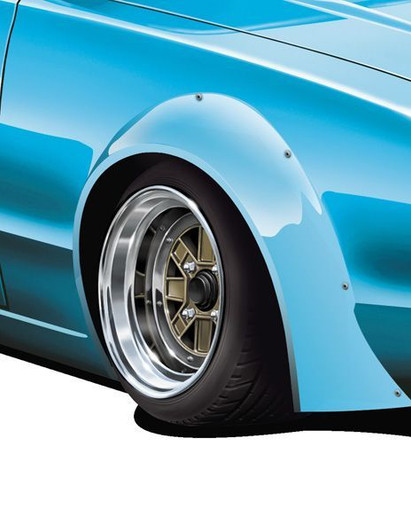 Aoshima The Tuned Parts No. 56 1/24 Mark III 14 Inch Tire and Wheel Set