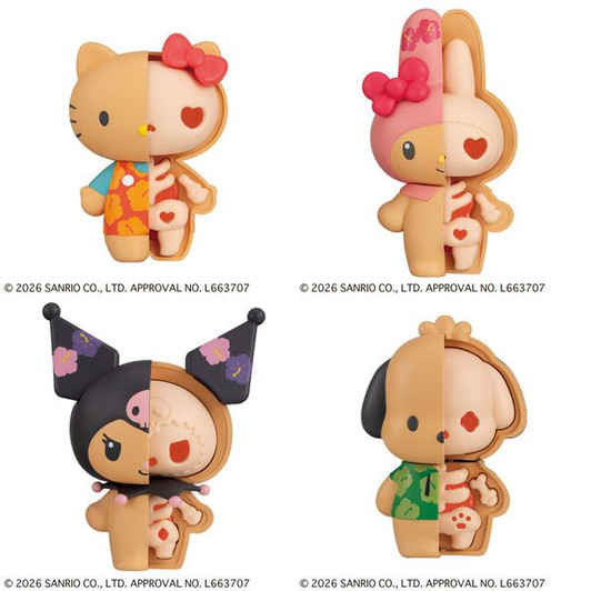 MegaHouse Dissection Puzzle FANTASY Sanrio Characters Tropical Cherry (BOX 4 Pcs.)