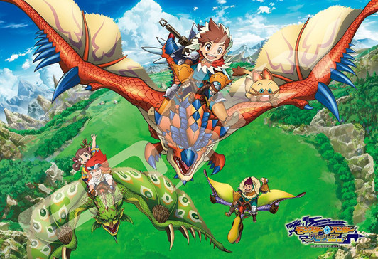 Ensky Jigsaw Puzzle 108-L576 Monster Hunter Stories RIDE ON (108 L-Pieces)