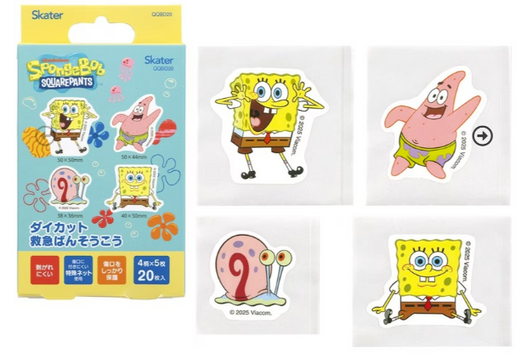 Skater Skater Die Cut Adhesive Bandage Sponge Bob