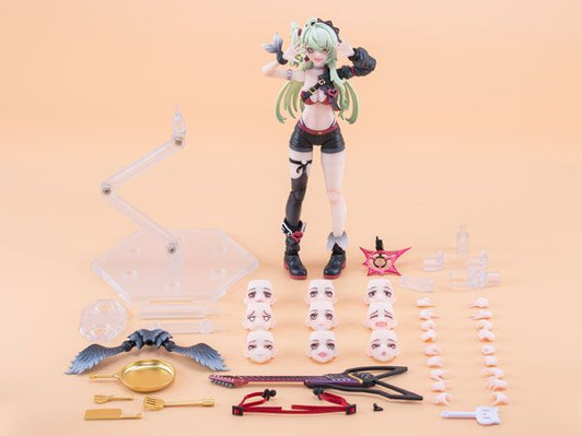 EXSSRION Demonic Sound Hoshikawa Neco 1/12 Model Action Figure Green Hair Ver.