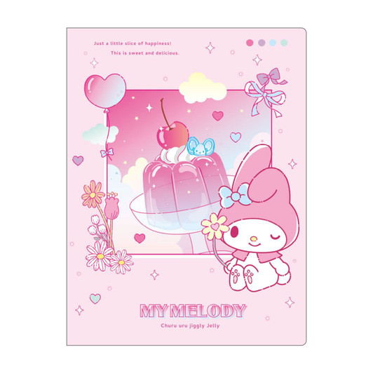 T's Factory Sanrio Sparkling File With Pocket Jiggly Jelly / My Melody