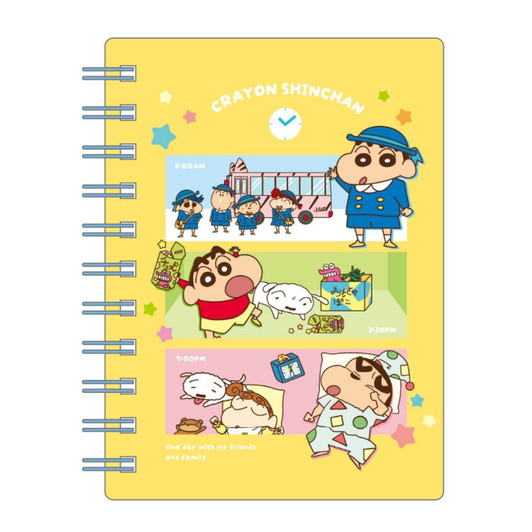 T's Factory Crayon Shin Chan Churutto A6 Ring Notebook Shin Chan's One Day