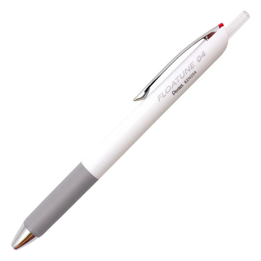  Pentel Floatune Retractable Ballpoint Pen - 0.4 mm - Red Ink 