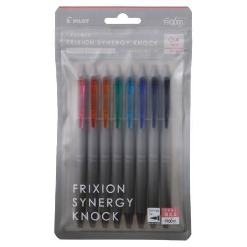  Pilot FriXion Synergy Knock Gel Pen - 0.4 mm - 8 Color Set 