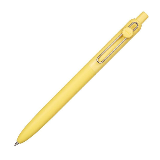 Uni-ball ZENTO Gel Pen - Standard Model - 0.5 mm - Canary Body - Black Ink