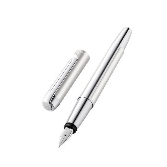 Pelikan Pura Fountain Pen - Silver - Fine