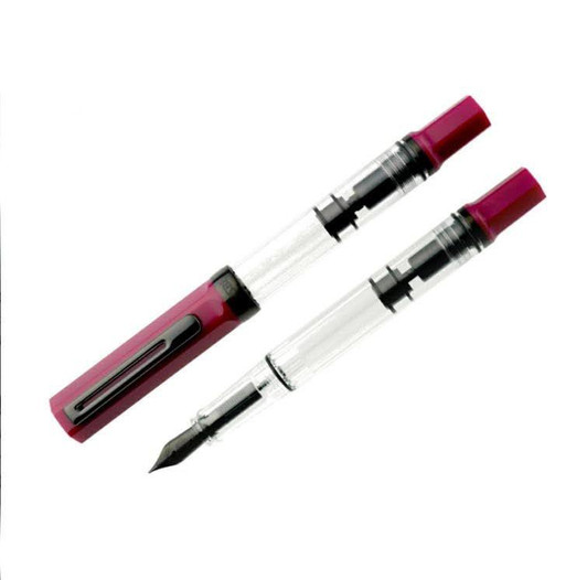  TWSBI ECO Plum w/ Onyx Fountain Pen - Extra Fine 