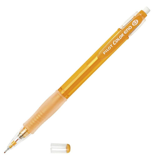 Pilot Color Eno Erasable Mechanical Pencil - 0.7 mm - Orange Body - Orange Lead