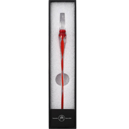 Teranishi Guitar Glass Pen - Ribbon - Red