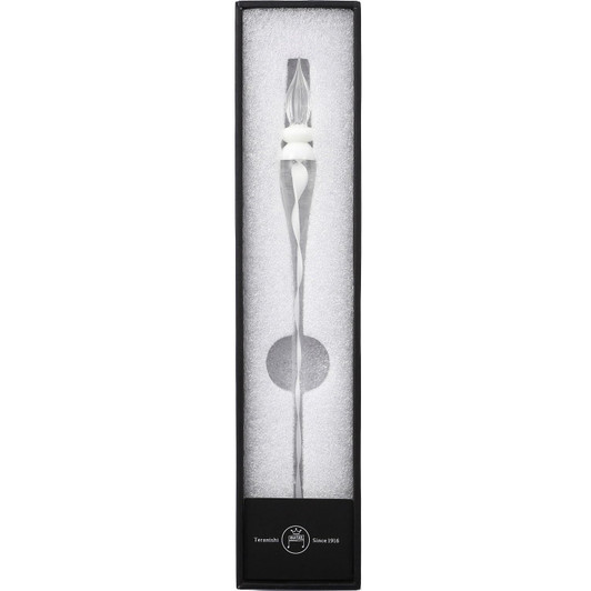 Teranishi Guitar Glass Pen - Ribbon - White