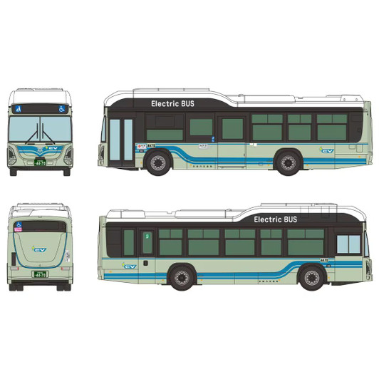  Tomytec Bus Collection Kyoto City Transportation Bureau Isuzu Erga EV Debut Commemorative Edition (N scale) 
