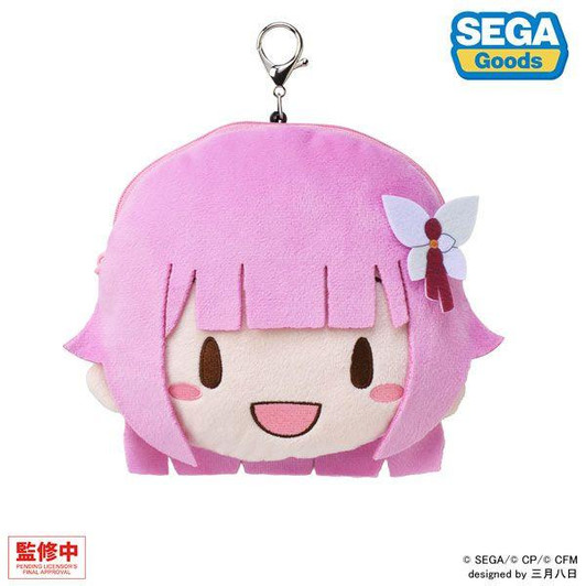 Sega Emu Otori Fuwapuchi Face Pouch With Reel (Project Sekai Colorful Stage feat. Hatsune Miku) 