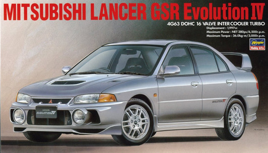 Hasegawa 20257 Mitsubishi Lancer GSR Evolustion IV 1/24 Scale Kit