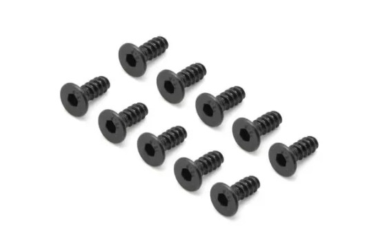 Kyosho 1-S33008TPH TP Flat Head Screw(Hex/M3x8/10pcs)