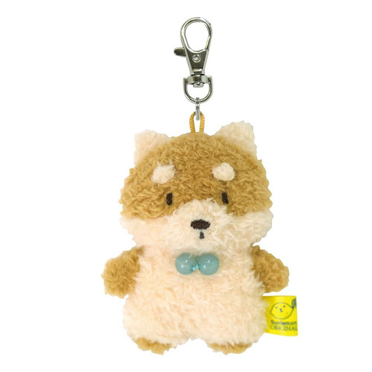 Sunlemon Fluffy Tatton Keychain Shiba Inu Beige