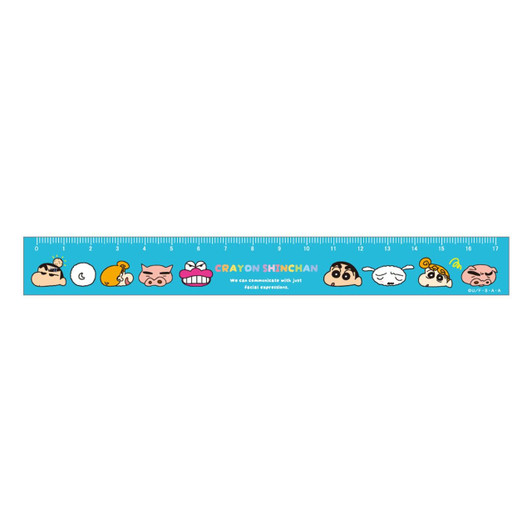 T's Factory Crayon Shin Chan Seventeen Centimeter Slim Ruler Expression / Standard