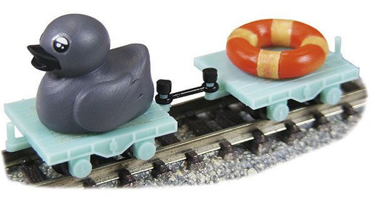 Tsugawa Yokou JT-11 Lake Surface Train: The Ugly Duckling (1 Bird And A Float Ring with Trolley) (N scale)