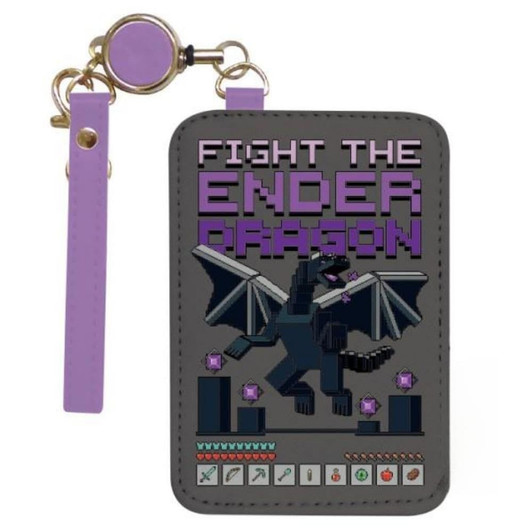 Kcompany Minecraft Pass Case With Reel Ender Dragon