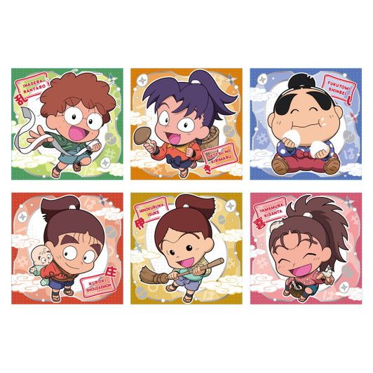 Bandai Candy Niformation Nintama Rantaro Sticker Wafer Box (20pcs)