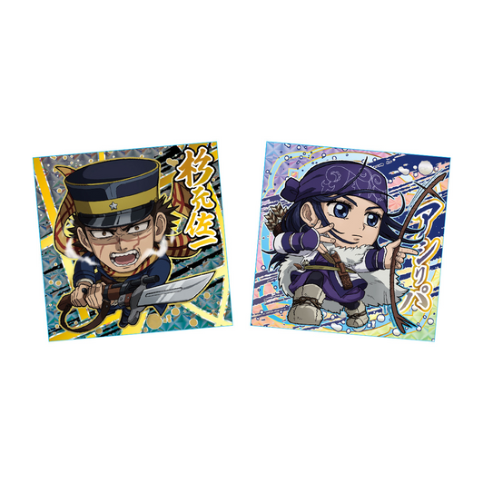 Bandai Candy Niformation Golden Kamuy Gold Bullion Battle Sticker Wafer Box (20pcs)