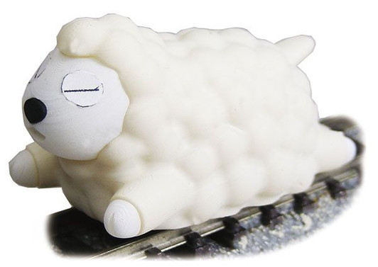 Tsugawa Yokou JT-13 Baa Train: Sleepy White-faced Sheep (with Motor) (N scale)