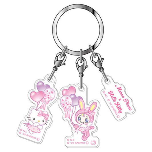 HASEPRO Three Linked Acrylic Keychain Mezzo Piano KT04 Angel B