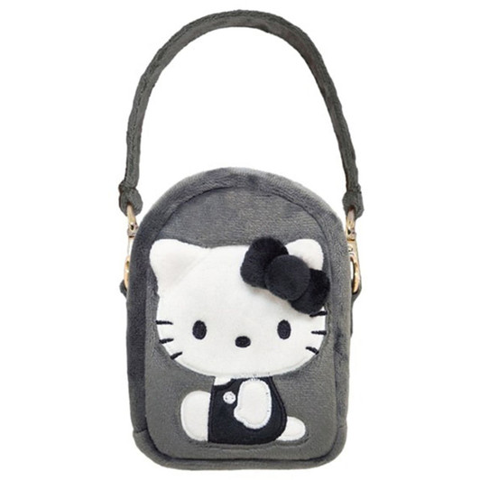 Morimotosangyo Plush Pochette Boa Mini P Sanrio C Hello Kitty Monochrome