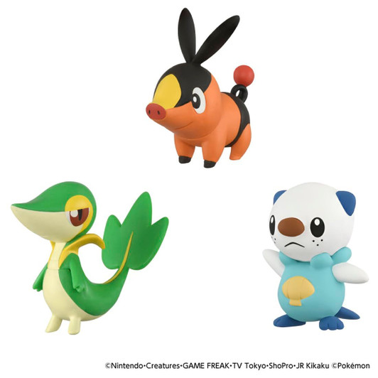 Takara Tomy Pokemon Moncolle Thirtieth Anniversary Three Pokemon Departure Set Unova Region