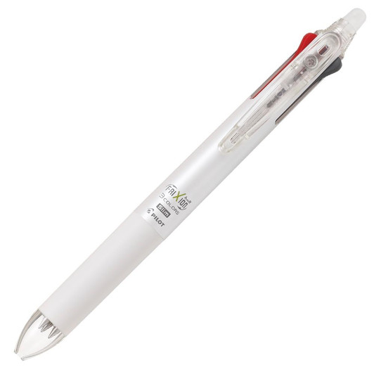 Pilot 3-Color Ballpoint Pen Frixion Ball 3 Slim 0.5mm Pearl White LKFBS60EF-PW