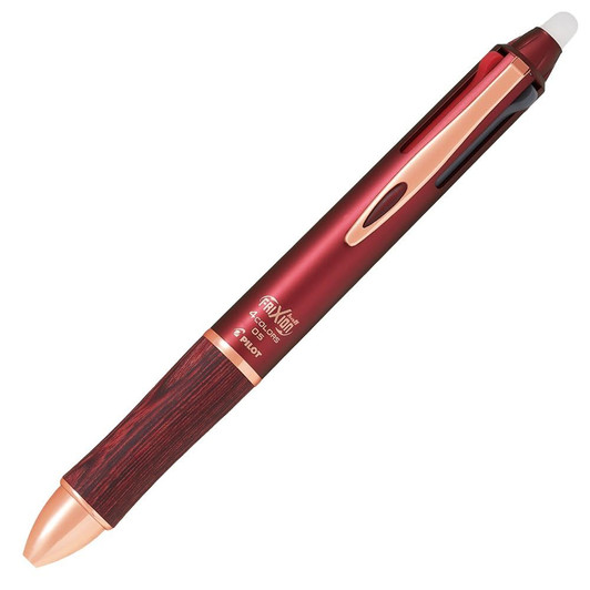 Pilot Multicolor Ballpoint Pen Frixion Ball 4 Wood Bordeaux LKFB3SEFBO
