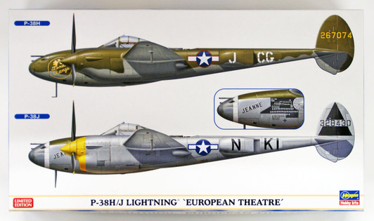 Hasegawa 02225 P-38H/J Lighting "European Theatre" 1/72 scale kit
