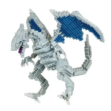 Kawada TITLE Kawada-PRE-ORDER - NBM 065 Nanoblock Yu Gi Oh Duel Monsters Blue Eyes White Dragon Deluxe Edition