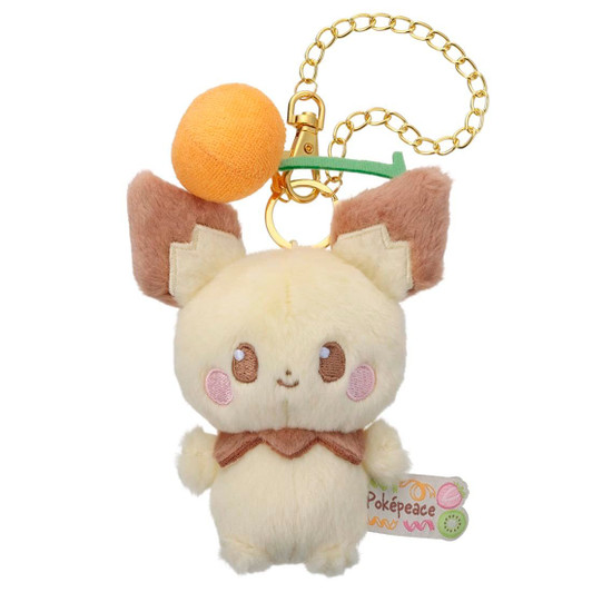 Takara Tomy A.R.T.S Pokemon PokePeace Pichu Plush With Chain (Colorful Version)