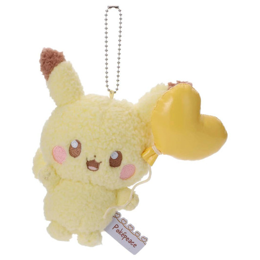 Takara Tomy A.R.T.S Pokemon PokePeace Pikachu Plush With Chain (Mellow Heart)
