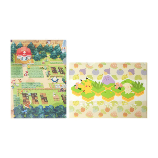  Pokemon Center Original A4 Clear File 2-Piece Set Poko A Pokemon 