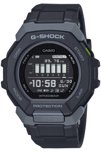  CASIO G-SHOCK G-SQUAD GBD-300-1JF Black Mens 