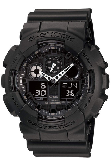 CASIO G-SHOCK GA-100-1A1JF Black Mens
