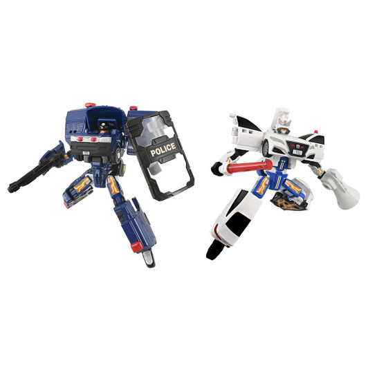 Takara Tomy Tomica TJBDX Police Braver Riot Police & Traffic Police W Set