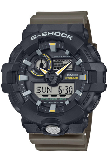 CASIO G-SHOCK Two-Tone Utility Colors GA-710TU-1A3JF Olive Green Mens