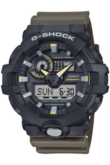  CASIO G-SHOCK Two-Tone Utility Colors GA-710TU-1A3JF Olive Green Mens 